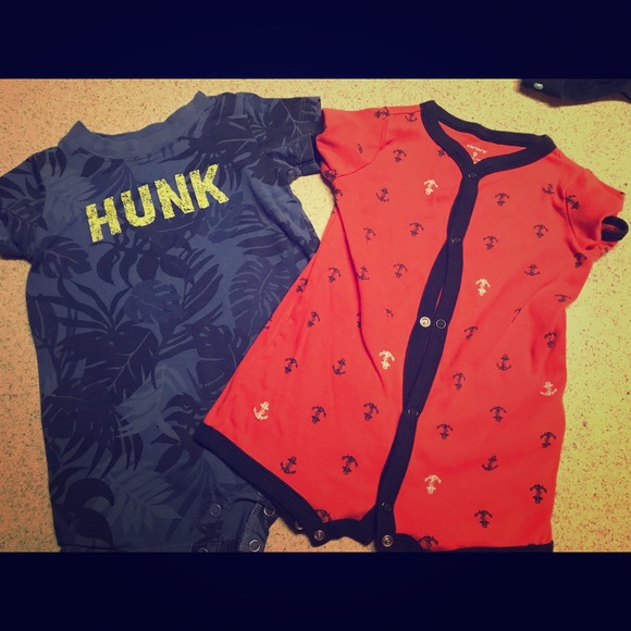 Carter's Other - 2 one piece cute baby boy outfits